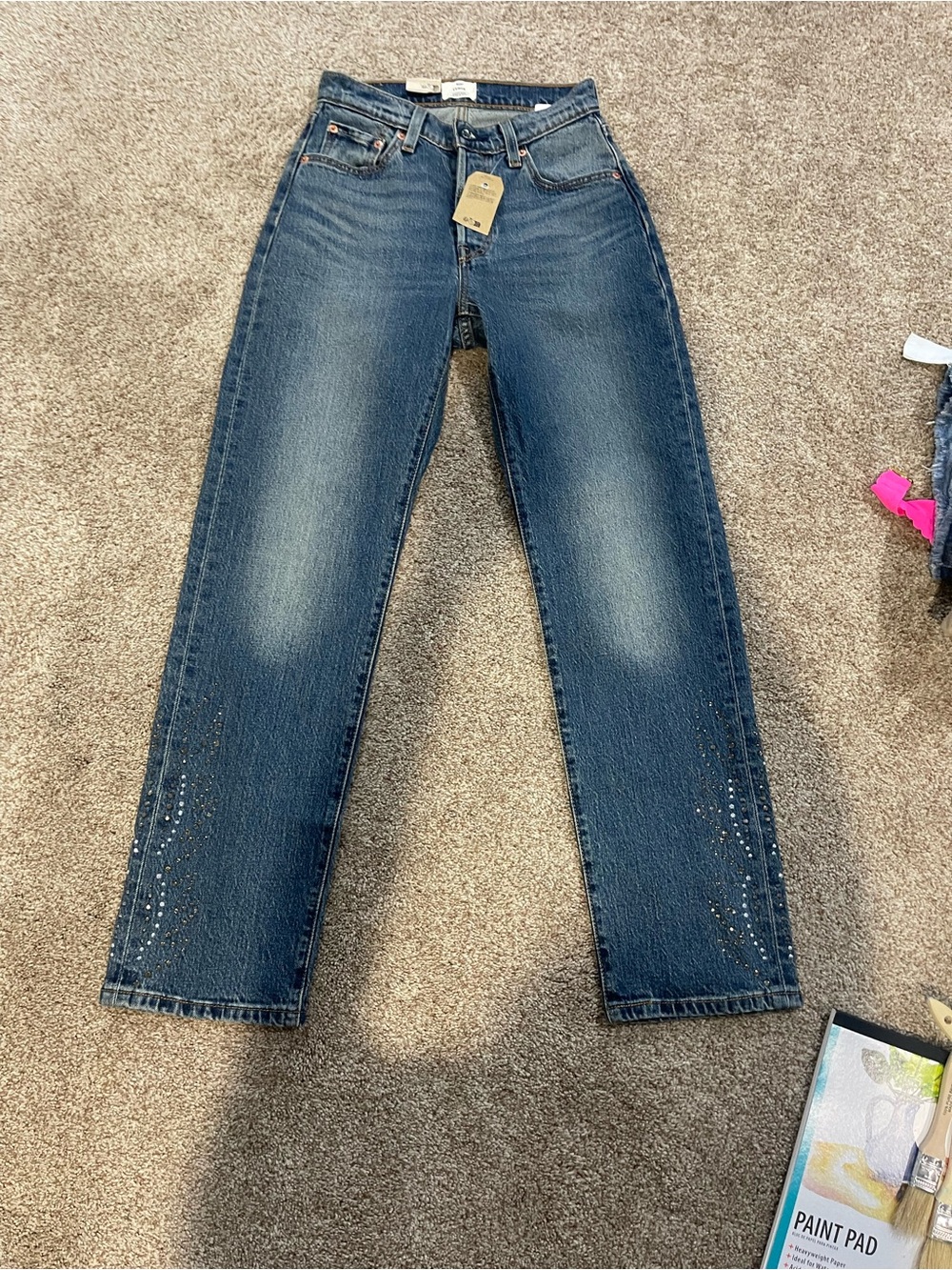 Levi's Women's Straight Leg jeans 501 curve nwt new 26 x 30